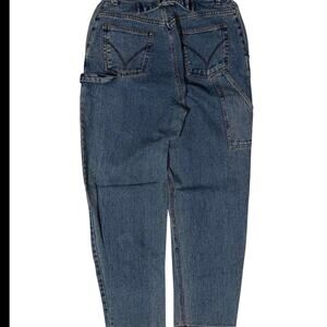 Blue denim jeans‎ with a